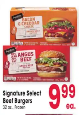 Jewel-Osco Signature Select Beef Burgers offer
