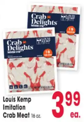 Jewel-Osco Louis Kemp Imitation Crab Meat offer