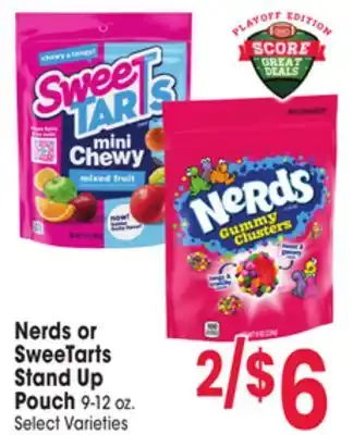 Jewel-Osco Nerds or SweeTarts Stand Up Pouch offer