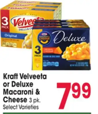 Jewel-Osco Kraft Velveeta or Deluxe Macaroni & Cheese offer