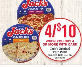 Mariano's Jack's Original Thin Pizza offer