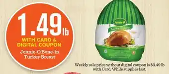 Mariano's Jennie-O Bone-in Turkey Breast offer
