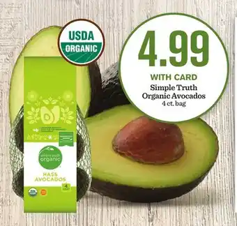 Mariano's Simple Truth Organic Avocados offer
