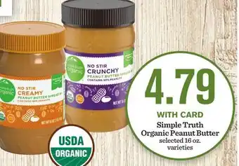 Mariano's Simple Truth Organic Peanut Butter offer
