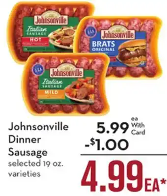 Mariano's Johnsonville Dinner Sausage offer