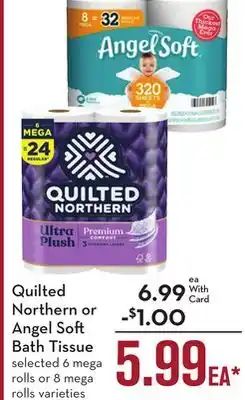 Mariano's Quilted Northern or Angel Soft Bath Tissue offer