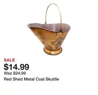 Tractor Supply Company Red Shed Metal Coal Skuttle offer