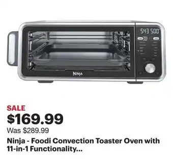 Best Buy Ninja - Foodi Convection Toaster Oven with 11-in-1 Functionality with Dual Heat Technology and Flip functionality - Silver offer