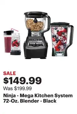 Best Buy Ninja - Mega Kitchen System 72-Oz. Blender - Black offer