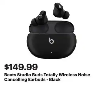 Best Buy Beats Studio Buds Totally Wireless Noise Cancelling Earbuds - Black offer