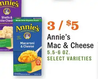Heinen's Annie's Mac & Cheese offer