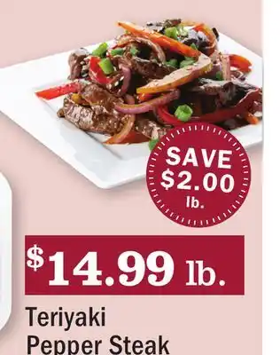 Heinen's Teriyaki Pepper Steak offer