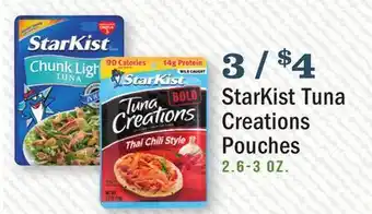 Heinen's StarKist Tuna Creations Pouches offer