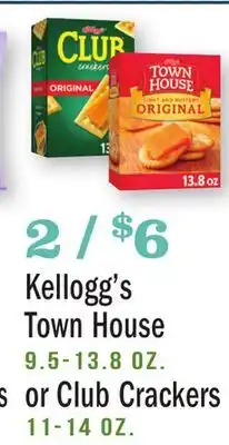 Heinen's Kellogg's Town House 9.5-13.8 oz. or Club Crackers 11-14 oz offer