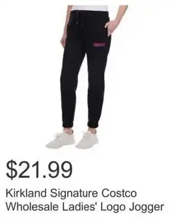Costco Kirkland Signature Costco Wholesale Ladies' Logo Jogger offer
