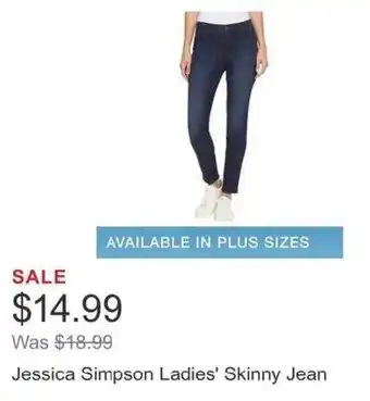 Costco Jessica Simpson Ladies' Skinny Jean offer