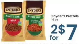 Albertsons Snyder's Pretzels offer