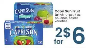 Albertsons Capri Sun Fruit Drink offer