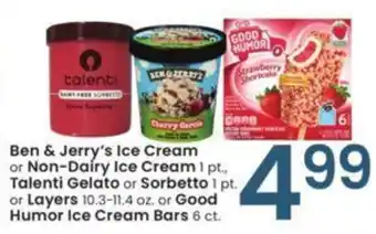 Albertsons Ben & Jerry's Ice Cream or Non-Dairy Ice Cream offer
