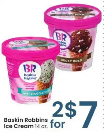 Albertsons Baskin Robbins Ice Cream 14 oz. offer