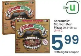 Albertsons Screamin' Sicilian Pan Pizza 20.8-25 oz. offer
