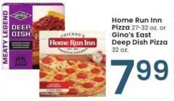 Albertsons Home Run Inn Pizza 27-32 oz. or Gino's East Deep Dish Pizza 32 oz. offer