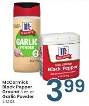 Albertsons McCormick Black Pepper Ground 3 oz. offer