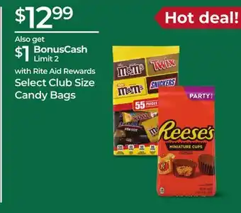 Rite Aid Select Club Size Candy Bags offer