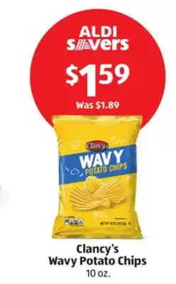 Aldi Clancy's Wavy Potato Chips offer