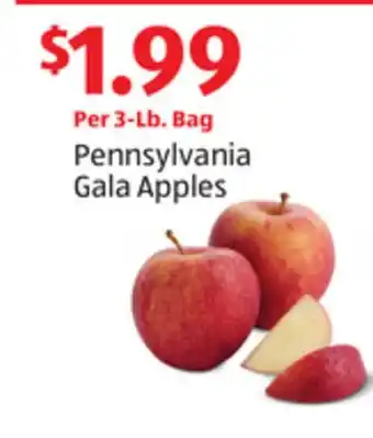 Aldi Pennsylvania Gala Apples offer
