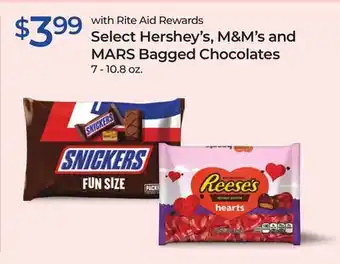 Rite Aid Select Hershey's, M&M's and MARS Bagged Chocolates offer
