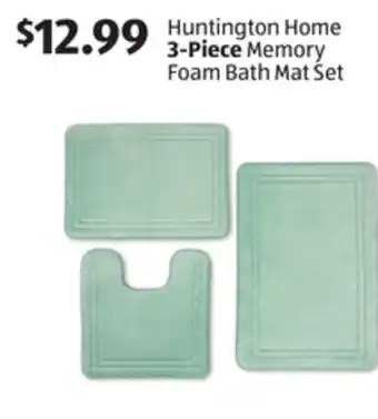 Aldi Huntington Home 3-Piece Memory Foam Bath Mat Set offer