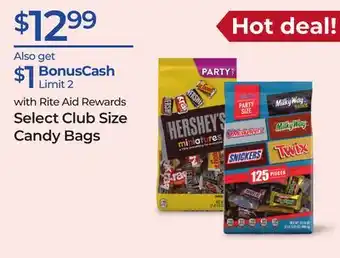 Rite Aid Select Club Size Candy Bags offer
