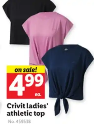 Lidl Crivit ladies' athletic top offer