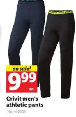 Lidl Crivit men's athletic pants offer