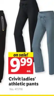 Lidl Crivit ladies' athletic pants offer