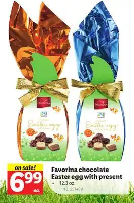 Lidl Favorina chocolate Easter egg with present offer