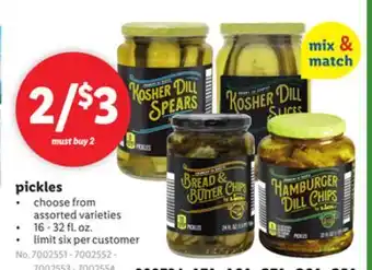 Lidl pickles offer