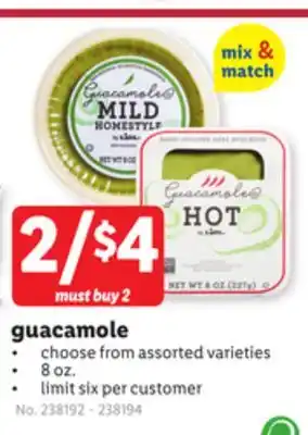 Lidl guacamole offer