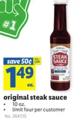 Lidl original steak sauce offer