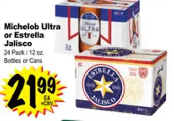 Superior Grocers Michelob Ultra or Estrella Jalisco offer
