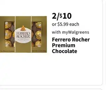 Walgreens Ferrero Rocher Premium Chocolate offer