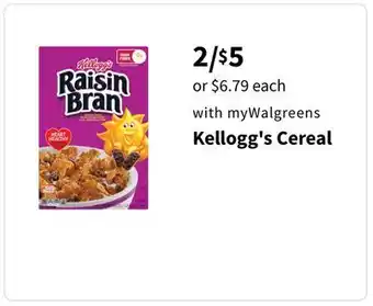 Walgreens Kellogg's Cereal offer
