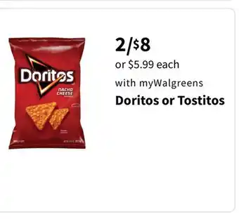 Walgreens Doritos or Tostitos offer