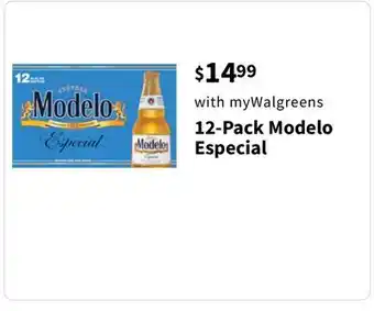 Walgreens 12-Pack Modelo Especial offer