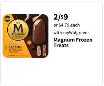 Walgreens Magnum Frozen Treats offer