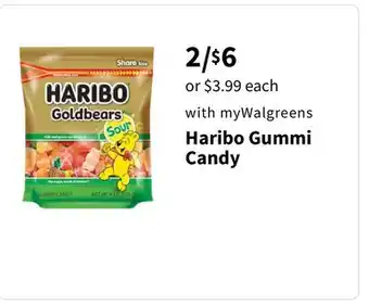 Walgreens Haribo Gummi Candy offer