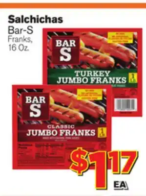 El Super Fresh Bar-S Franks Franks offer