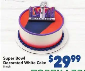 Vallarta Supermarkets Super Bowl Decorated White Cake offer
