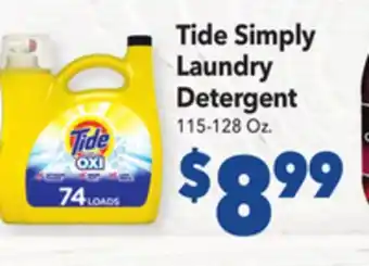 Vallarta Supermarkets Tide Simply Laundry Detergent offer